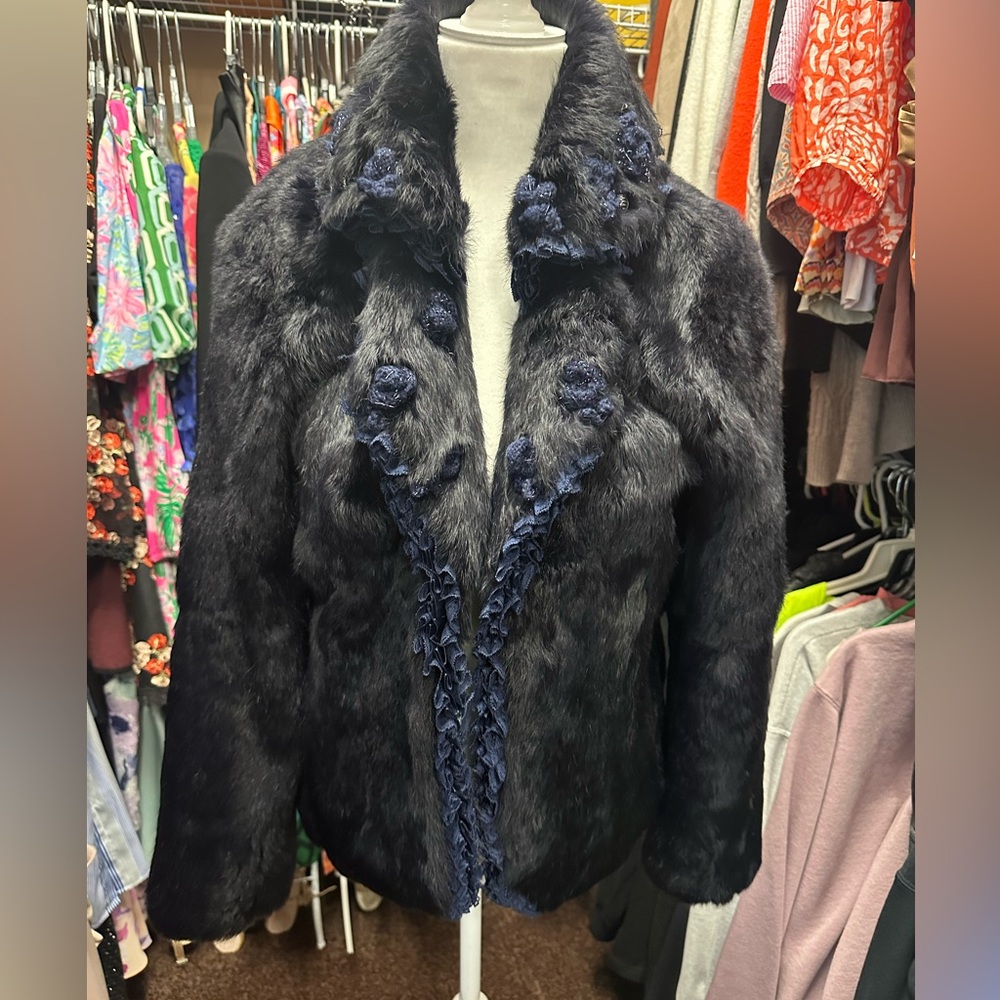 Alberto Makali Rabbit Fur Coat